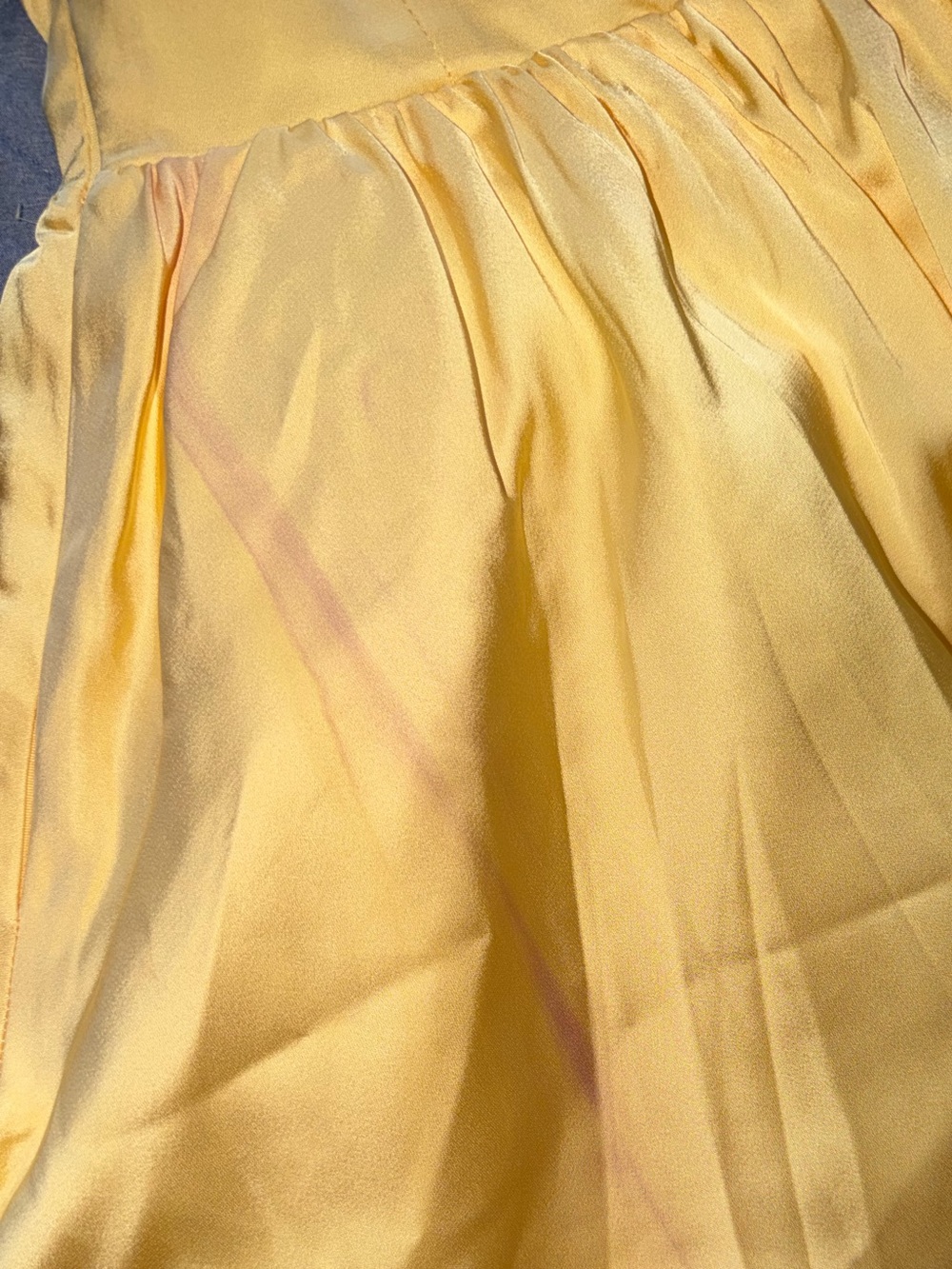 AS IS - oh Polly Lemon Tie-Shoulder Corset Mini Dress US 10 - READ DESCRIPTION. - Picture 7 of 8